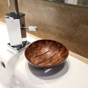 Eco-Friendly Coconut Shell Soap Dish